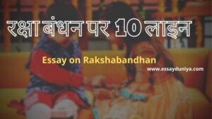 Raksha Bandhan Par 10 Line