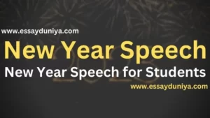 New Year Speech for Students in Hindi