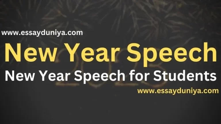 New Year Speech for Students in Hindi