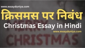 Christmas Essay in Hindi